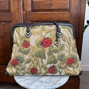 Brighton Alyssa Ladybug Tapestry Weekender Bag